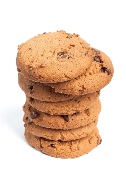 Pila de galletas de chispas de chocolate — Foto de Stock