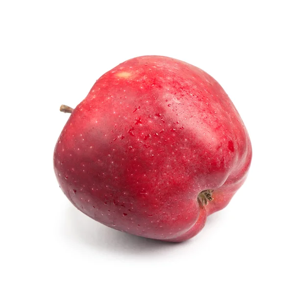 Färskt rött äpple — Stockfoto