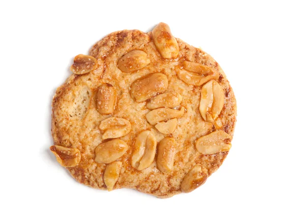 Одно печенье с орехами — стоковое фото