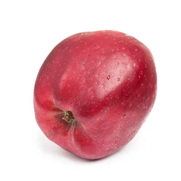 Färskt rött äpple — Stockfoto