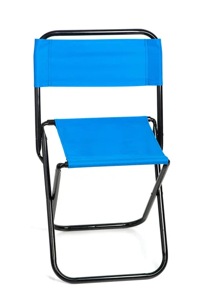 Chaise pliante bleue — Photo