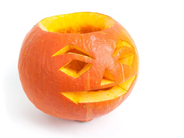 Pumpkin face isolated — Stock Photo, Image