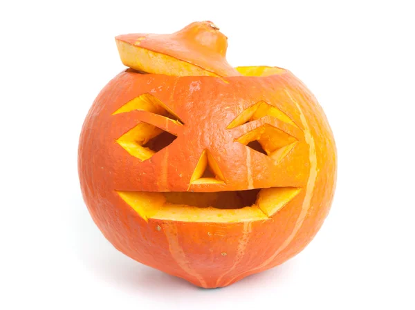 Pumpkin face isolated — Stock Photo, Image