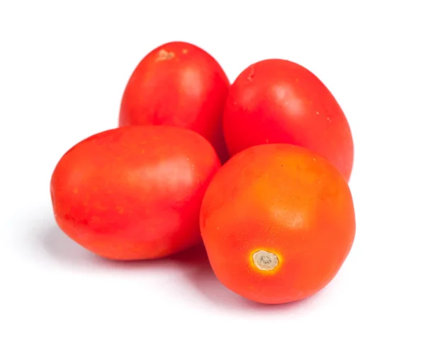 Poucos tomates isolados — Fotografia de Stock
