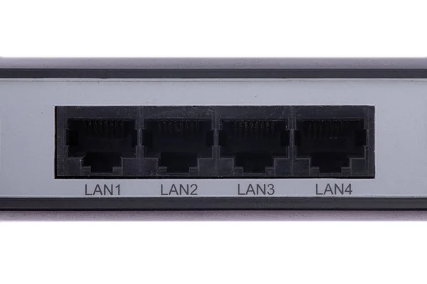 Stare Połączenie Siecią Lan Internetem Ethernet Rj45 Kurzem — Zdjęcie stockowe