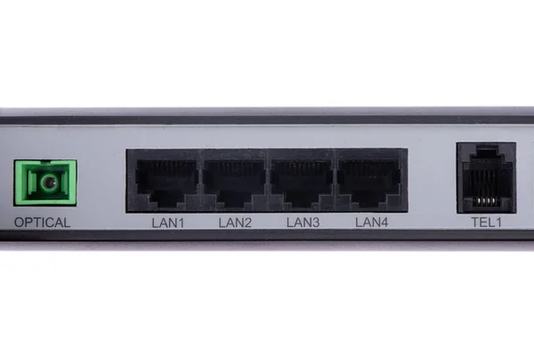 Stare Połączenie Siecią Lan Internetem Ethernet Rj45 Kurzem — Zdjęcie stockowe