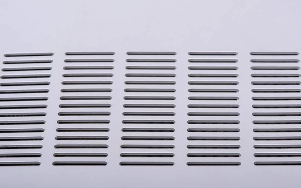 Textura Plástica Perforada Plata Con Líneas —  Fotos de Stock