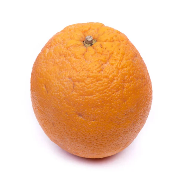 Viejo Fruto Naranja Feo Aislado Sobre Fondo Blanco —  Fotos de Stock