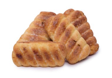 Çörekler - fırın ürünleri beyaz arkaplan üzerinde izole