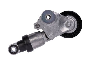 V-ribbed kemer için Alternatör araba kemer gerici gerici, motor parçası beyaz arkaplan izole