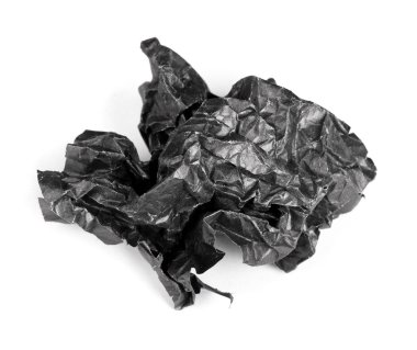 siyah kağıt parçasına vidalı