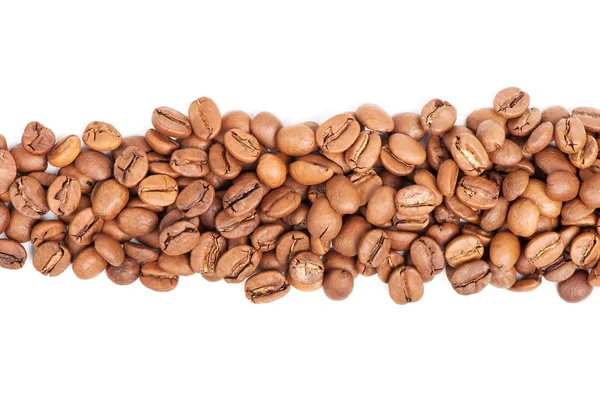 Arranged coffee beans — Stock Photo, Image