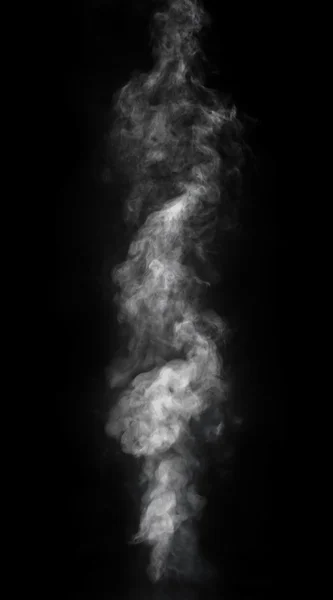 White smoke on black background — Stock Photo, Image