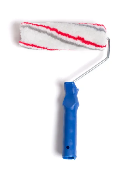 Paint roller with blue handle — Stock Photo, Image