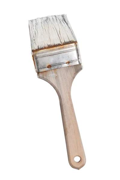 Brosse à peinture en bois — Photo