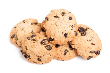 Üzümlü kurabiye yığını