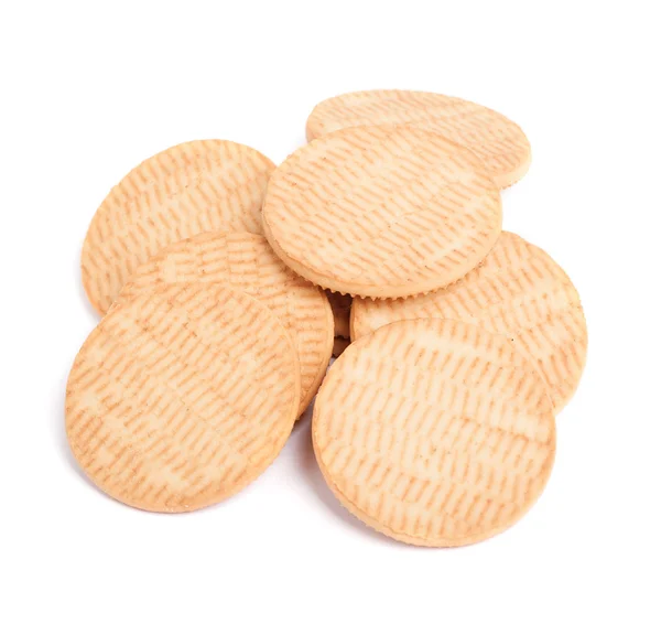 Heap of round cookies — Stock Photo, Image