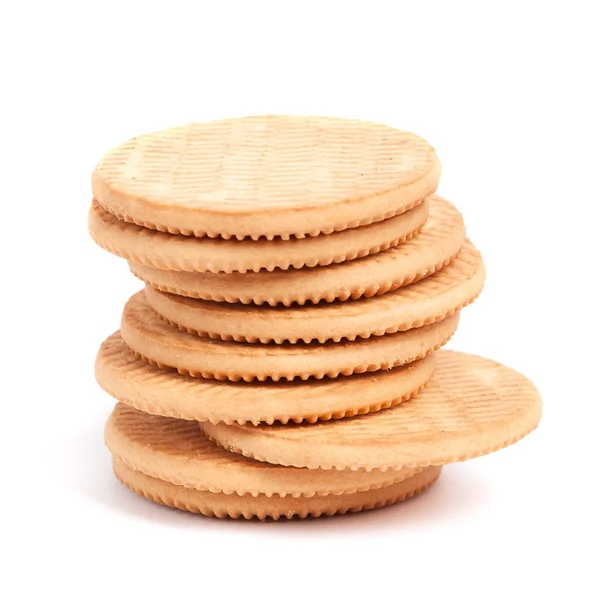 Halda kulaté sušenky — Stock fotografie