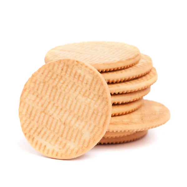 Heap of round cookies — Stock Photo, Image