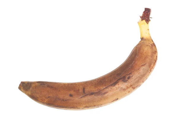 Alte braune Banane — Stockfoto