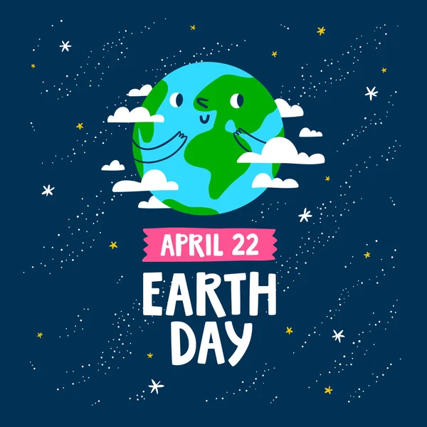 Earth Day card — Stock vektor