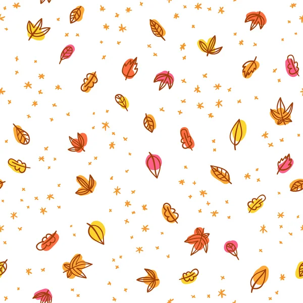 Modèle de feuilles d'automne — Image vectorielle