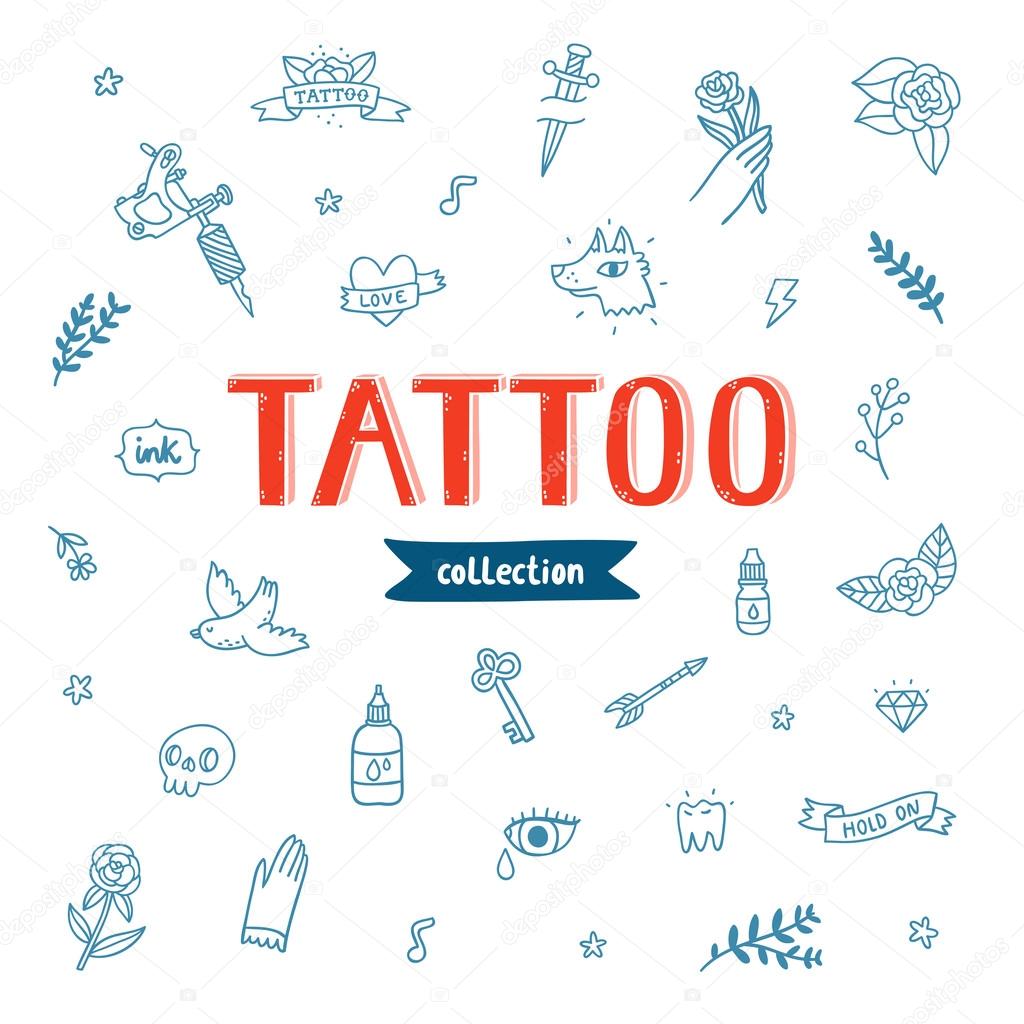 Tattoo doodles collection