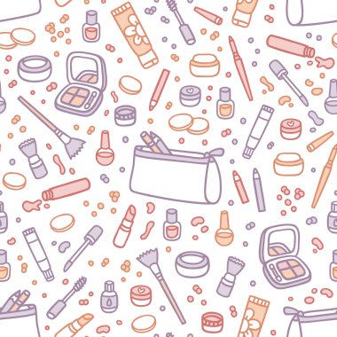 Dekoratif kozmetik seamless modeli