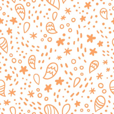 Soyutlama doodle eğlenceli seamless modeli