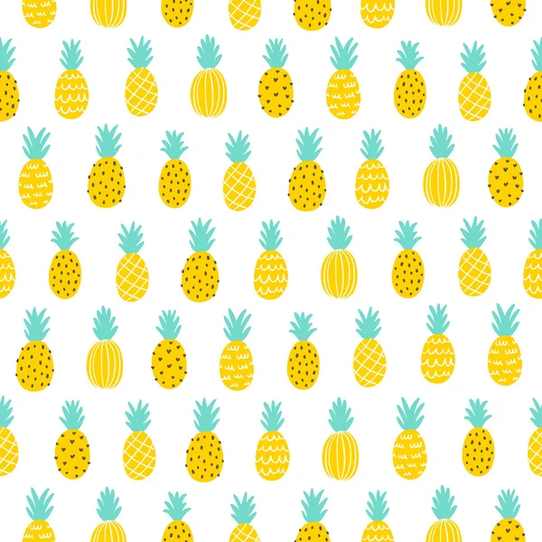 Ananas nahtloses Muster — Stockvektor