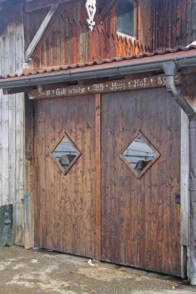 Wooden barns-goal — Stock Photo, Image
