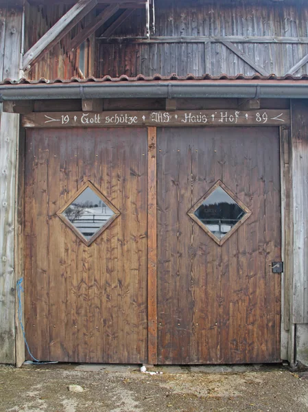 Wooden barns-goal — Stock Photo, Image