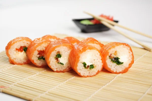 Japanese sushi rolls — Stock Photo, Image