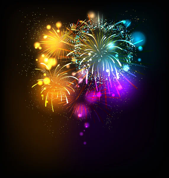 Feux d'artifice de fête — Image vectorielle