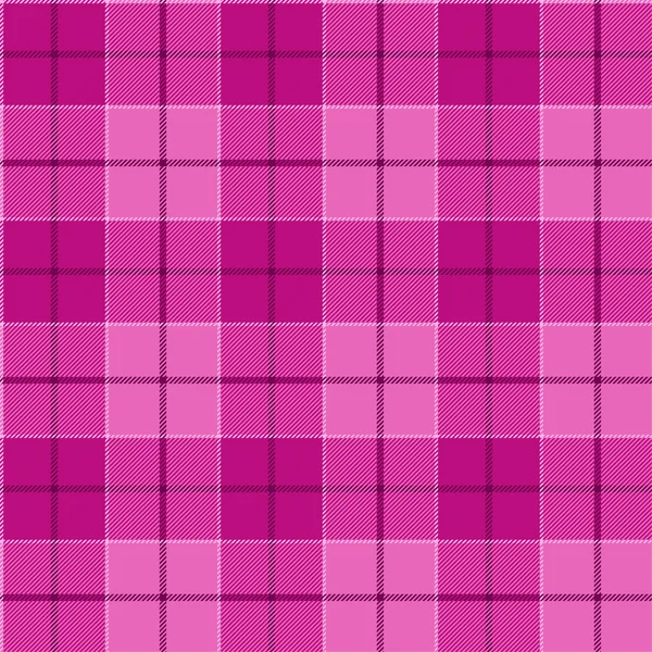 Pola tak berjahit tartan pink - Stok Vektor