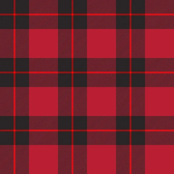 Röd tartan Pläd — Stock vektor