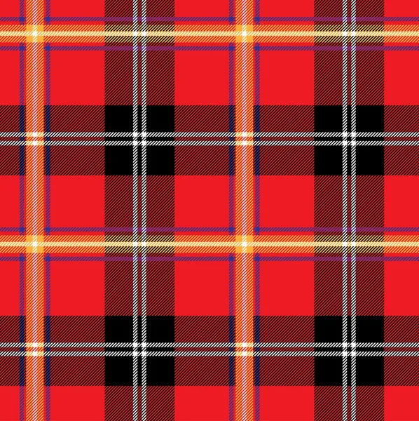 Red plaid pattern — Stock Vector