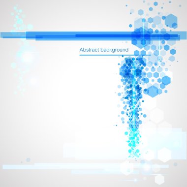 arka plan mavi soyut öğeler ile