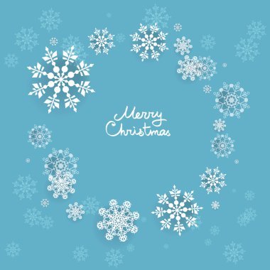 kar taneleri çerçeve