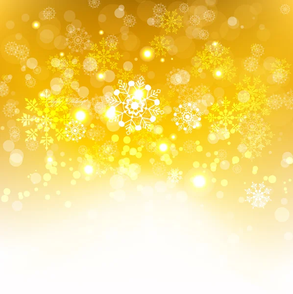 Gold Winter Hintergrund — Stockvektor