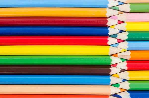 Contexto do conjunto de lápis de cor . — Fotografia de Stock