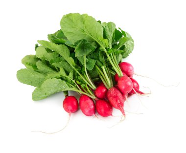 Bir avuç taze turp. 