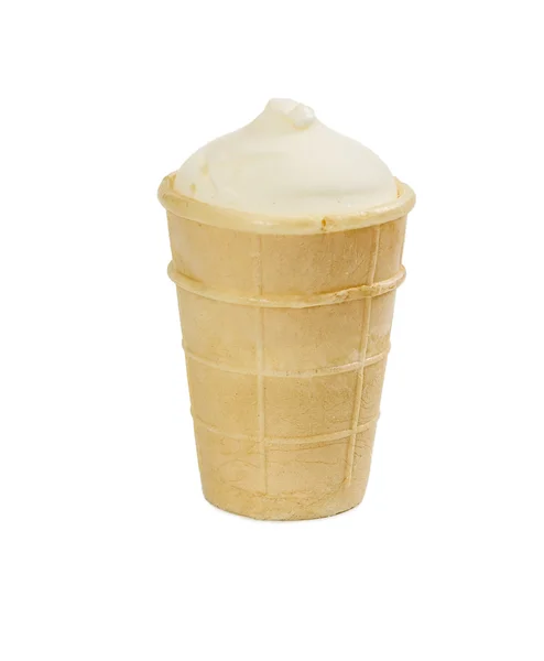 Морозиво у вафельній чашці — стокове фото