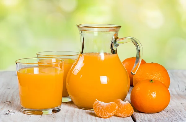 Frischer Mandarinensaft — Stockfoto