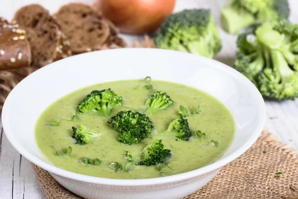 Crème soep van broccoli — Stockfoto
