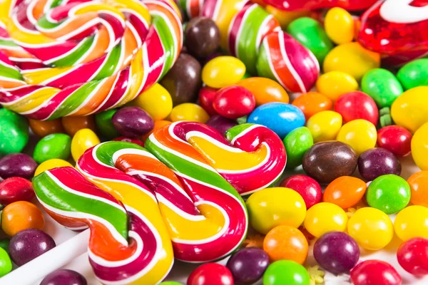 Fondo con caramelos coloridos — Foto de Stock