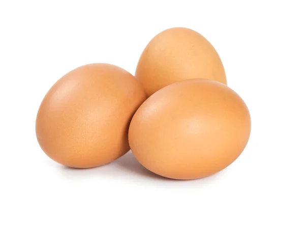 Uova di pollo crude — Foto Stock