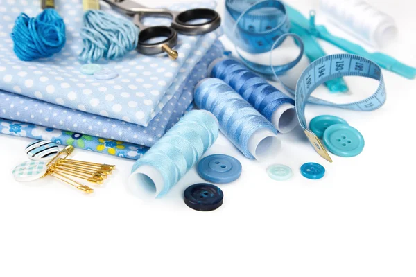 Materialen en accessoires voor het naaien Stockafbeelding