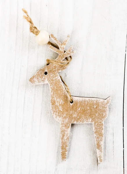 Cervo di Natale in legno — Foto Stock