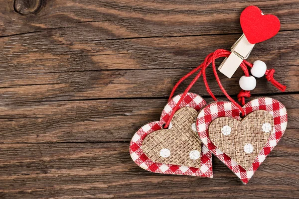 Decoratieve harten op Valentijnsdag vakantie — Stockfoto